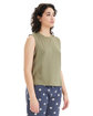 Alternative Ladies' Go-To Cropped Muscle T-Shirt military ModelQrt