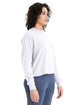 Alternative Ladies' Main Stage Long-Sleeve Cropped T-Shirt white ModelQrt