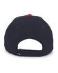 Pacific Headwear Brushed Twill Cap With Sandwich Bill navy/ red ModelBack