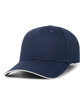 Pacific Headwear Brushed Twill Cap With Sandwich Bill navy/ white ModelQrt