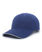 Pacific Headwear Brushed Twill Cap With Sandwich Bill royal/ white ModelQrt