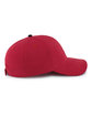 Pacific Headwear Brushed Twill Cap With Sandwich Bill red/ black ModelSide
