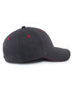 Pacific Headwear Brushed Twill Cap With Sandwich Bill graphite/ red ModelSide