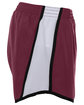 Augusta Sportswear Ladies' Pulse Team Short maroon/ wht/ blk ModelSide
