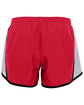 Augusta Sportswear Girls' Pulse Team Short red/ white/ blk ModelBack
