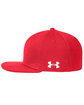 Under Armour SuperSale Flat Bill Cap- Solid RED/ WHT_600 ModelSide