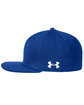 Under Armour SuperSale Flat Bill Cap- Solid ROYAL/ WHT__40 ModelSide