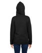 Under Armour Ladies' Hustle Pullover Hooded Sweatshirt black/ wht _001 ModelBack