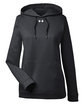 Under Armour Ladies' Hustle Pullover Hooded Sweatshirt black/ wht _001 OFFront