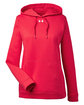 Under Armour Ladies' Hustle Pullover Hooded Sweatshirt red/ white _600 OFFront