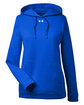 Under Armour Ladies' Hustle Pullover Hooded Sweatshirt royal/ wht _400 OFFront