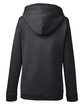 Under Armour Ladies' Hustle Pullover Hooded Sweatshirt black/ wht _001 OFBack