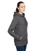 Under Armour Ladies' Hustle Pullover Hooded Sweatshirt crbn ht/ gry_091 ModelQrt