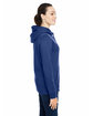 Under Armour Ladies' Hustle Pullover Hooded Sweatshirt md nvy/ wh  _410 ModelSide