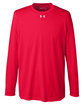 Under Armour Men's Long-Sleeve Locker T-Shirt 2.0 red/ m silvr _600 FlatFront