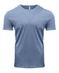 Threadfast Apparel Unisex Pigment-Dye Short-Sleeve T-Shirt DENIM OFFront