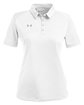 Under Armour Ladies' Tech™ Polo wht/ md gry _100 OFFront