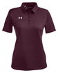 Under Armour Ladies' Tech™ Polo maroon/ wht _609 OFFront