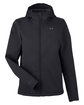 Under Armour Ladies' ColdGear Infrared Shield 2.0 Hooded Jacket blk/ ptc gry_001 OFFront