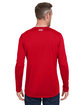 Under Armour Men's Team Tech Long-Sleeve T-Shirt red/ white _600 ModelBack