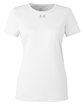 Under Armour Ladies' Team Tech T-Shirt wht/ md gry _100 OFFront