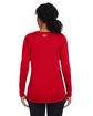 Under Armour Ladies' Team Tech Long-Sleeve T-Shirt red/ white _600 ModelBack