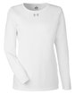 Under Armour Ladies' Team Tech Long-Sleeve T-Shirt wht/ md gry _100 OFFront