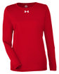 Under Armour Ladies' Team Tech Long-Sleeve T-Shirt red/ white _600 OFFront