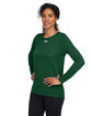 Under Armour Ladies' Team Tech Long-Sleeve T-Shirt for grn/ wh _301 ModelQrt