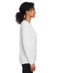 Under Armour Ladies' Team Tech Long-Sleeve T-Shirt wht/ md gry _100 ModelSide