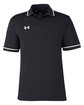 Under Armour Men's Tipped Teams Performance Polo black/ white_001 OFFront