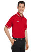Under Armour Men's Tipped Teams Performance Polo red/ white _600 ModelQrt