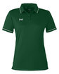 Under Armour Ladies' Tipped Teams Performance Polo for grn/ wh _301 OFFront
