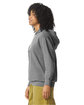 Comfort Colors Unisex Lighweight Cotton Hooded Sweatshirt grey ModelSide