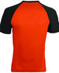 Augusta Sportswear Unisex Wicking Baseball Jersey orange/ black ModelBack