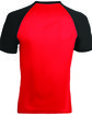Augusta Sportswear Unisex Wicking Baseball Jersey red/ black ModelBack