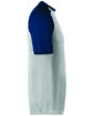 Augusta Sportswear Unisex Wicking Baseball Jersey white/ navy ModelSide