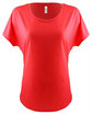 Next Level Apparel Ladies' Ideal Dolman red OFFront