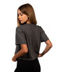 Next Level Apparel Ladies' Ideal Crop T-Shirt dark gray ModelBack