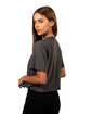 Next Level Apparel Ladies' Ideal Crop T-Shirt dark gray ModelSide