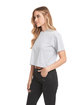 Next Level Apparel Ladies' Ideal Crop T-Shirt heather gray ModelSide