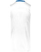 Augusta Sportswear Adult Step-Back Basketball Jersey white/ royal ModelBack