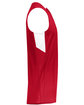 Augusta Sportswear Adult Step-Back Basketball Jersey red/ white ModelSide