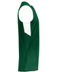 Augusta Sportswear Adult Step-Back Basketball Jersey dark green/ wht ModelSide
