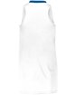 Augusta Sportswear Ladies' Step-Back Basketball Jersey white/ royal ModelBack