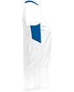Augusta Sportswear Ladies' Step-Back Basketball Jersey white/ royal ModelSide