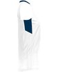 Augusta Sportswear Ladies' Step-Back Basketball Jersey white/ navy ModelSide