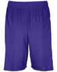 Augusta Sportswear Adult Step-Back Basketball Short purple/ white ModelBack