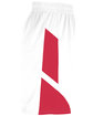 Augusta Sportswear Adult Step-Back Basketball Short white/ red ModelSide