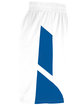 Augusta Sportswear Youth Step-Back Basketball Short white/ royal ModelSide